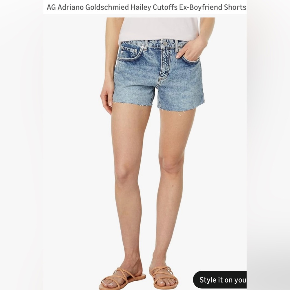 Ag Adriano Goldschmied Hailey Ex-Boyfriend Cut-Off Shorts.  NWT Size 31.